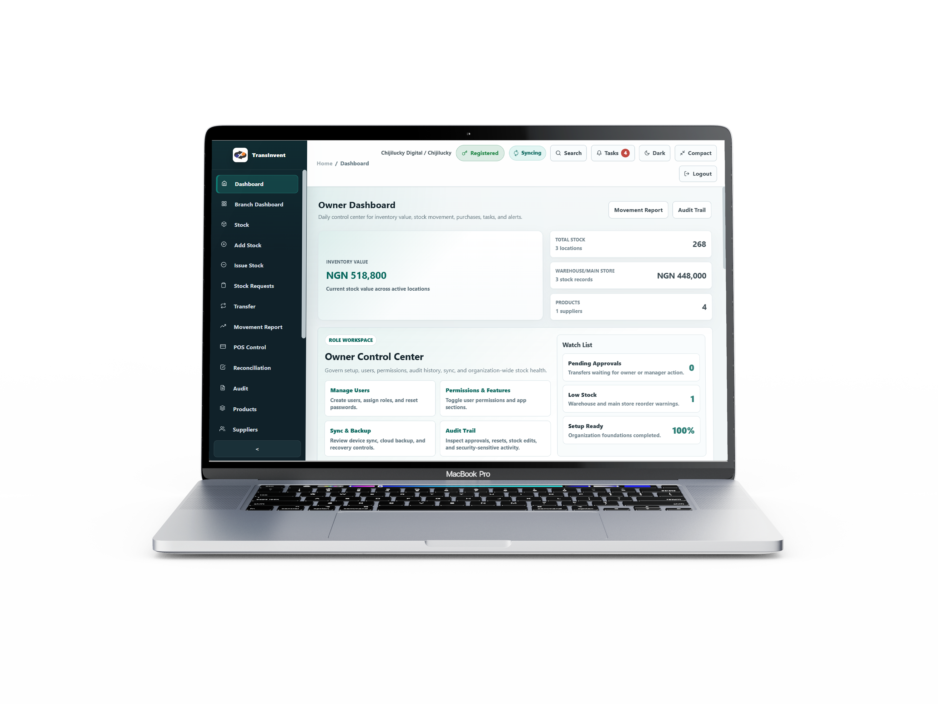 TransInvent Dashboard