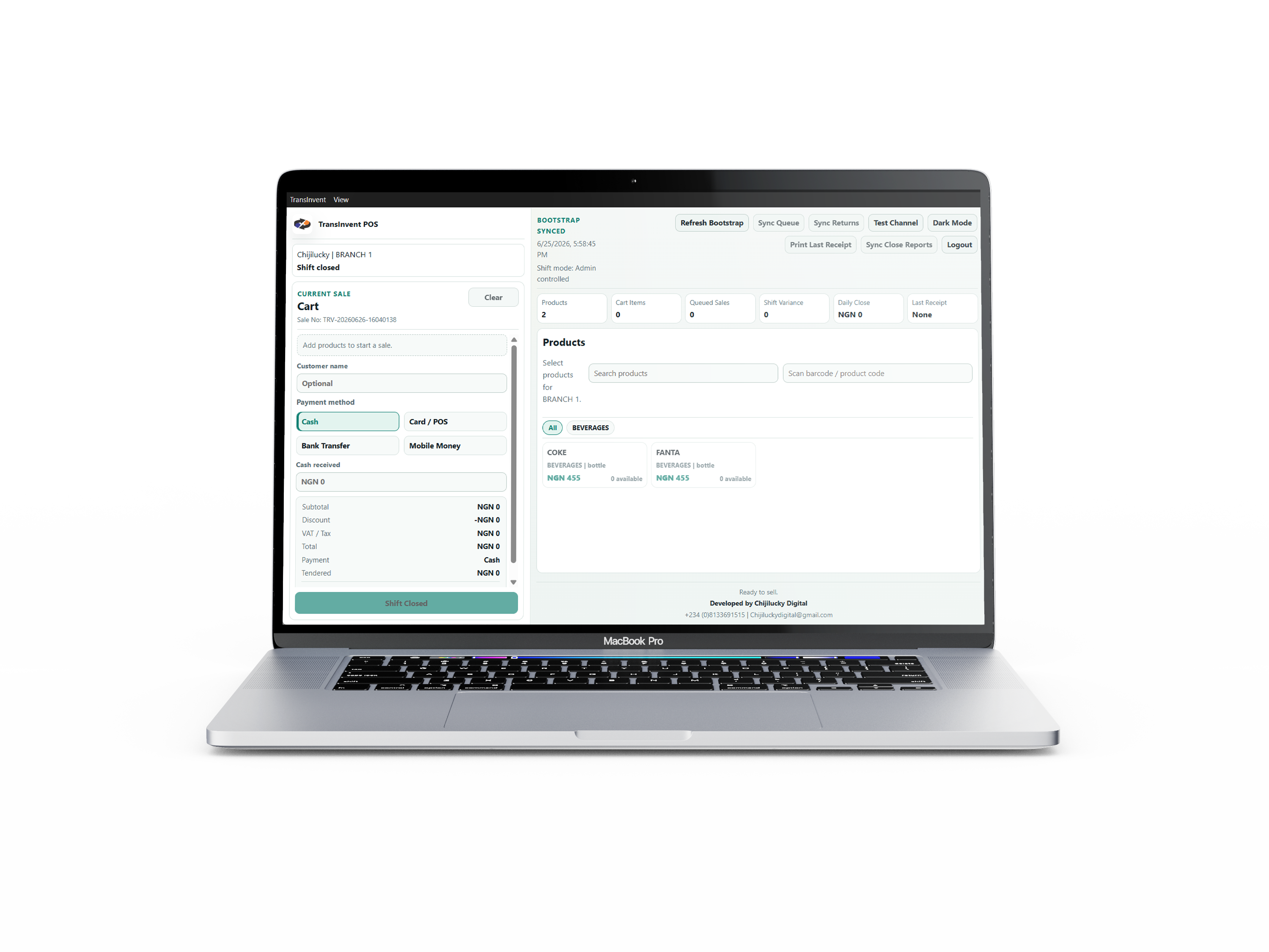 POS Product Entry